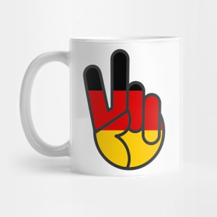 OldSalt German Flag Peace Sign Mug